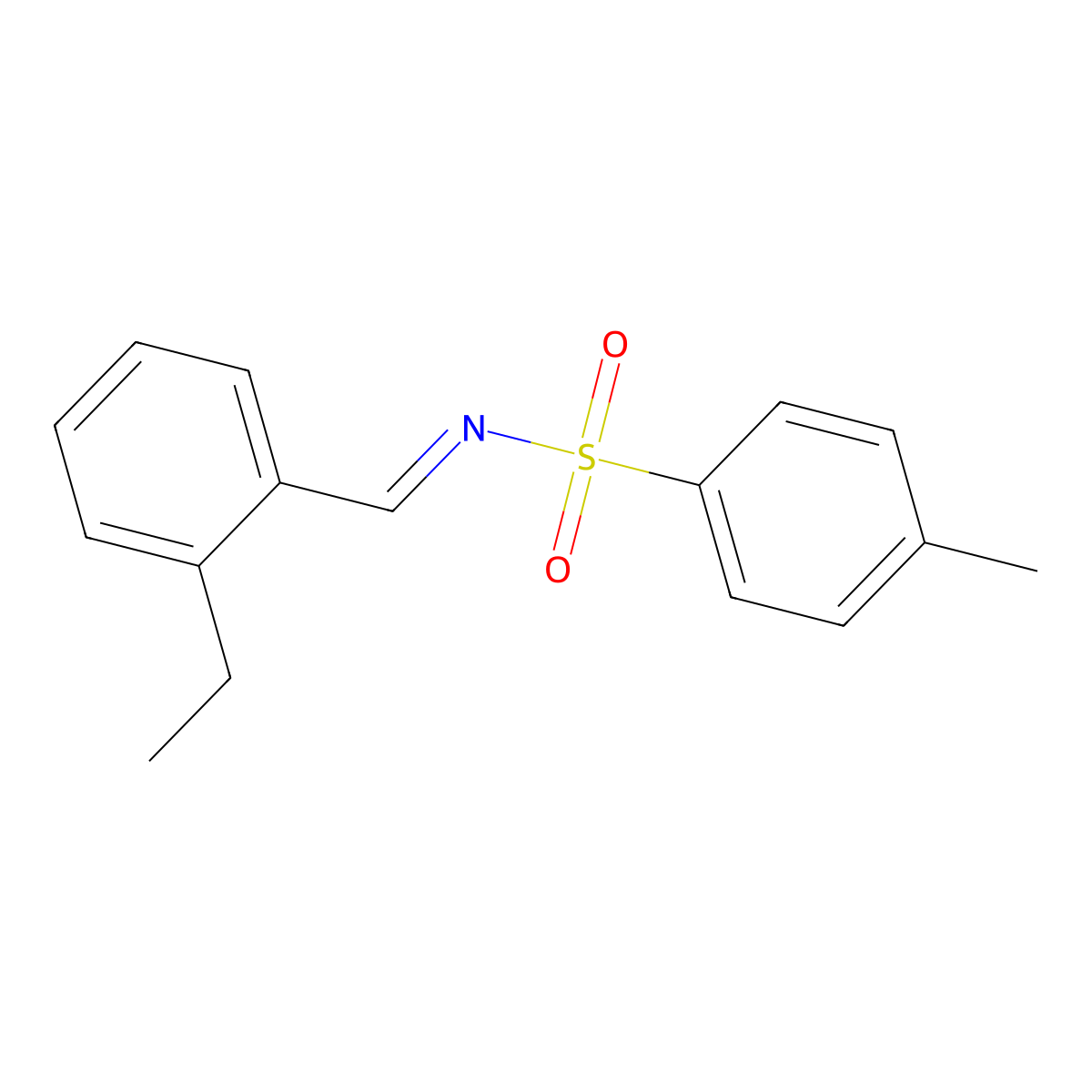 N-(2-Ethylbenzylidene)-4-methylbenzenesulfonamide molecular structure, CAS 1334905-89-3