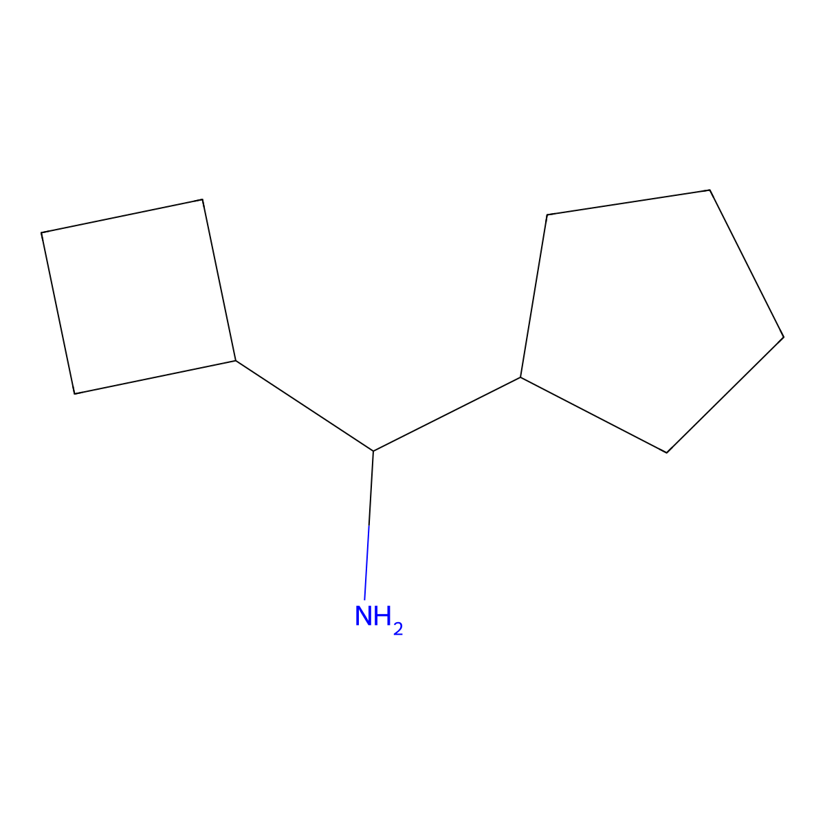 Cyclobutyl(cyclopentyl)methanamine molecular structure, CAS 1334913-79-9