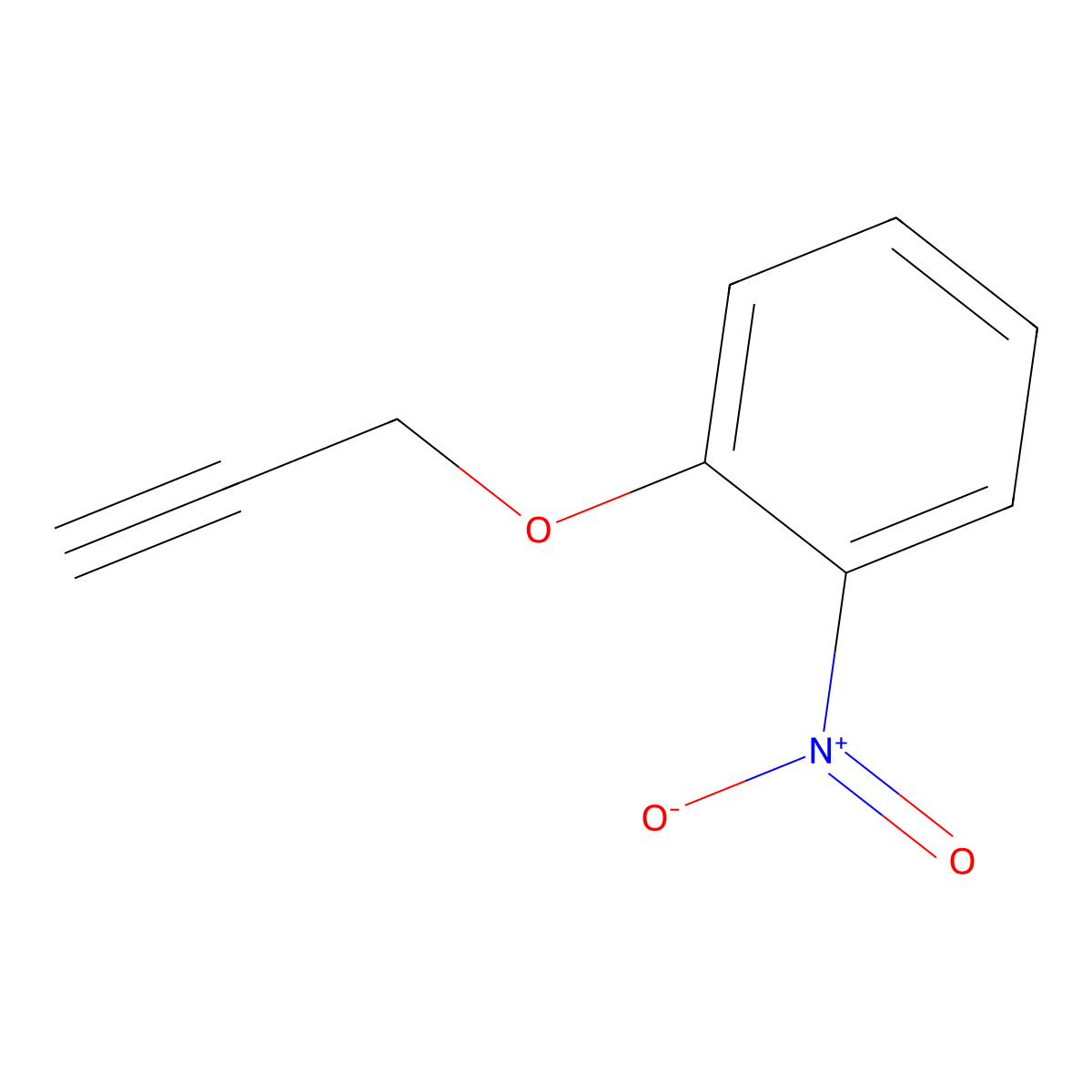 1-Nitro-2-(prop-2-yn-1-yloxy)benzene molecular structure, CAS 13350-09-9