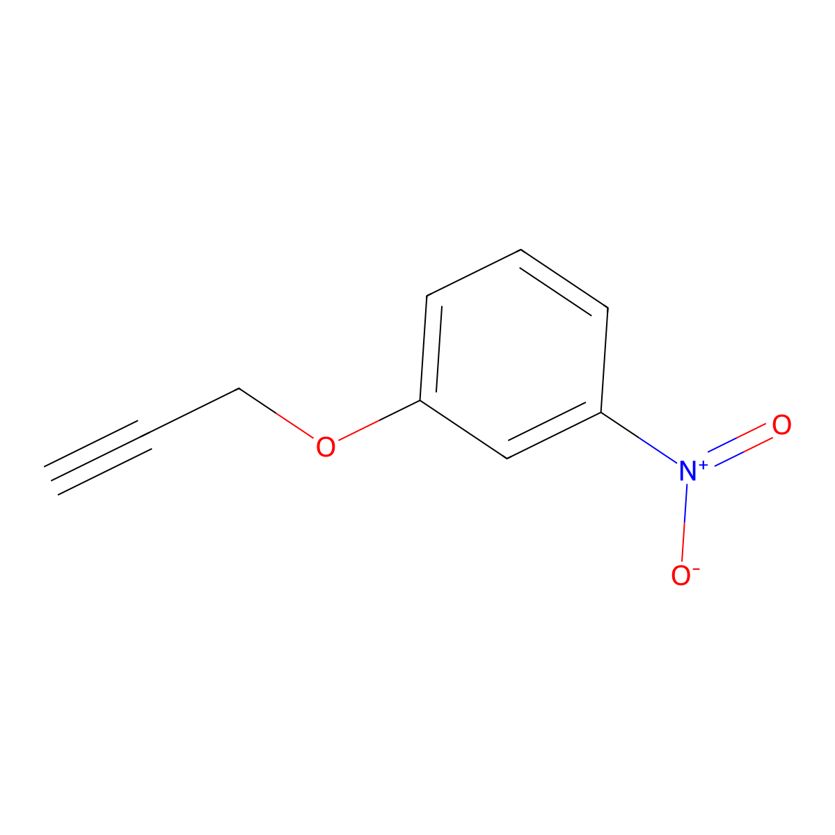 1-Nitro-3-(prop-2-yn-1-yloxy)benzene molecular structure, CAS 13350-11-3