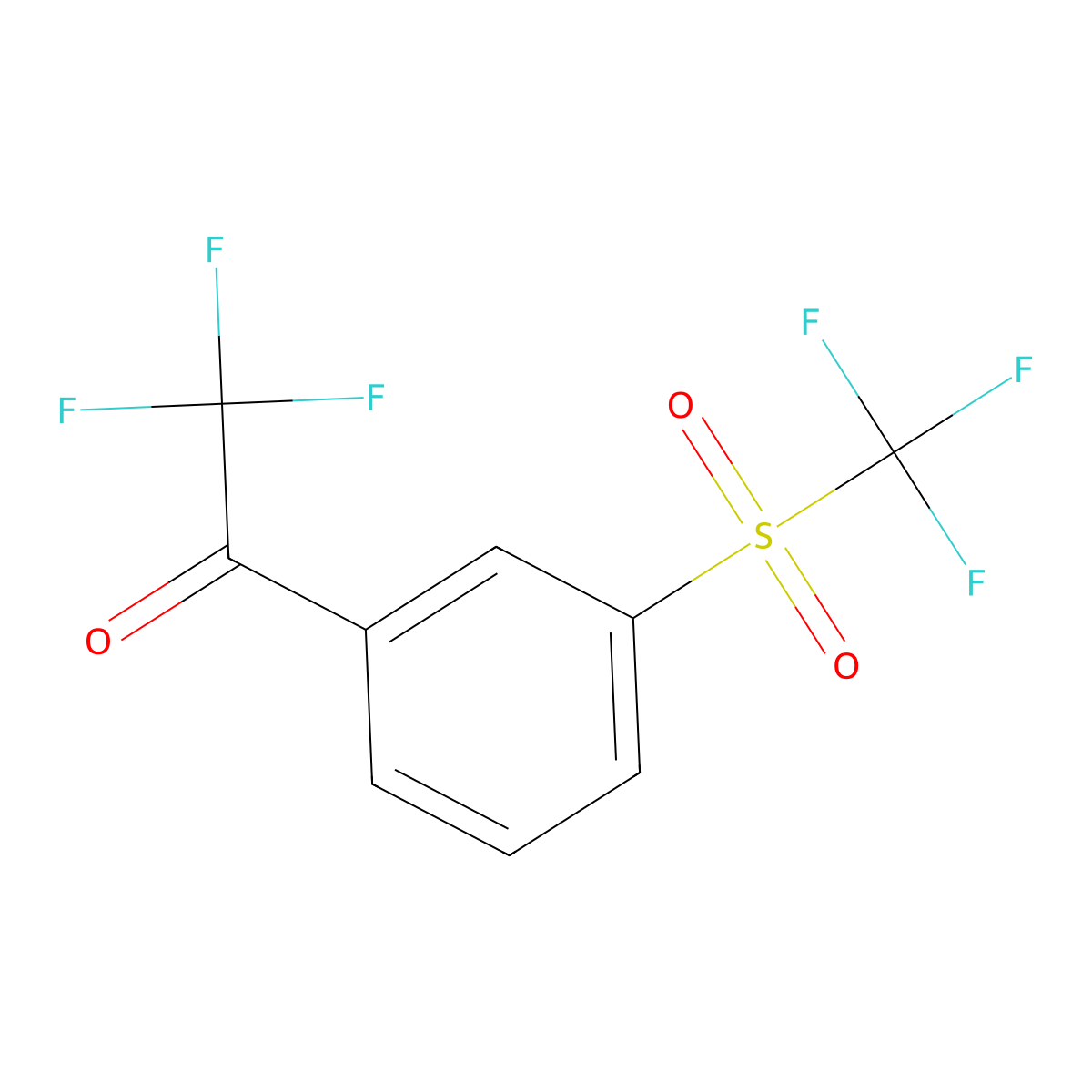 2,2,2-Trifluoro-3'-(trifluoromethylsulfonyl)acetophenone molecular structure, CAS 1335013-85-8
