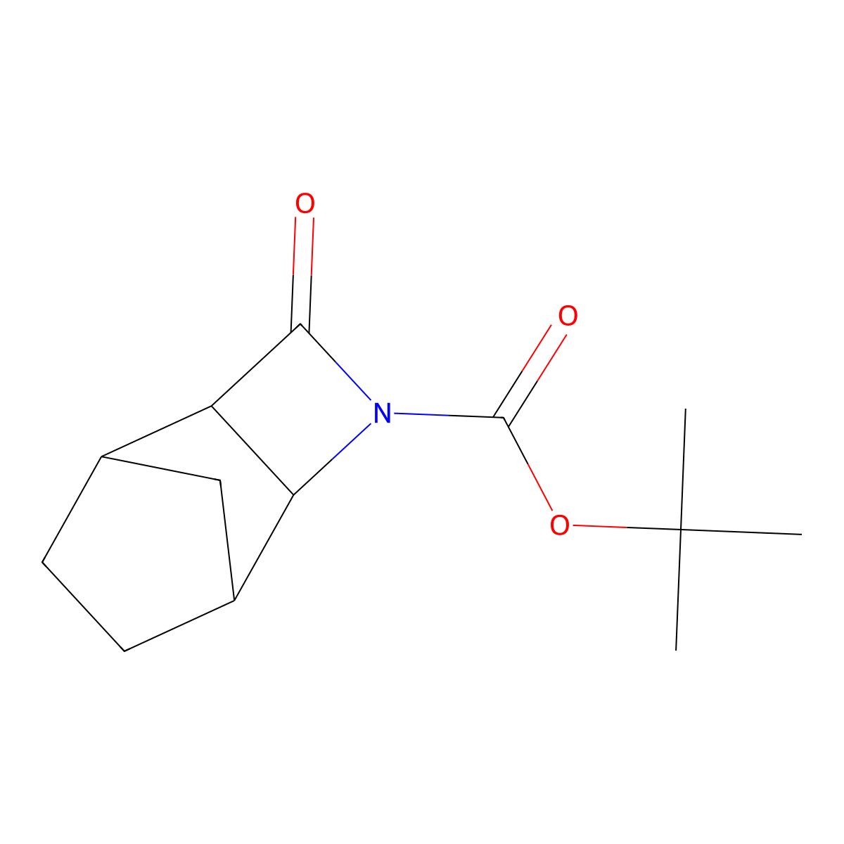 tert-Butyl 4-oxo-3-azatricyclo[4.2.1.02,5]nonane-3-carboxylate molecular structure, CAS 1335034-78-0