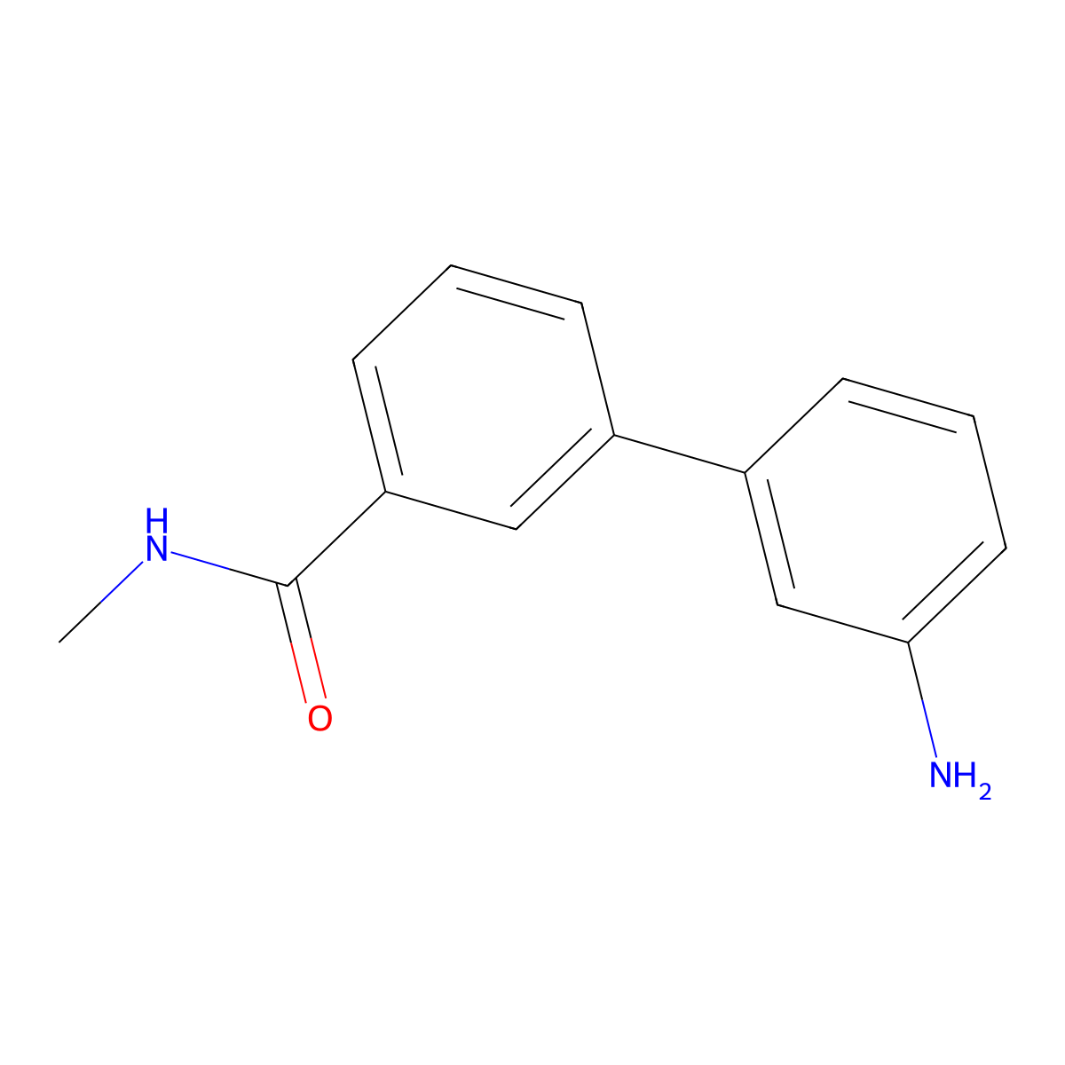 3-(3-Aminophenyl)-N-methylbenzamide molecular structure, CAS 1335041-38-7
