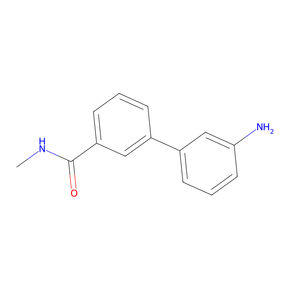 3-(3-Aminophenyl)-N-methylbenzamide molecular structure, CAS 1335041-38-7