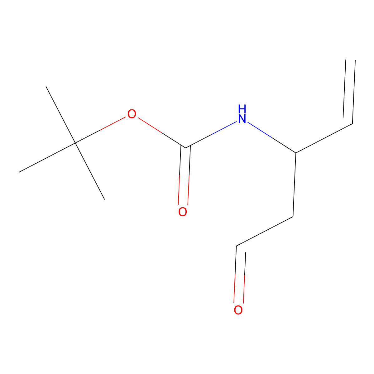 Tert-butyl (5-oxopent-1-en-3-yl)carbamate molecular structure, CAS 1335042-01-7