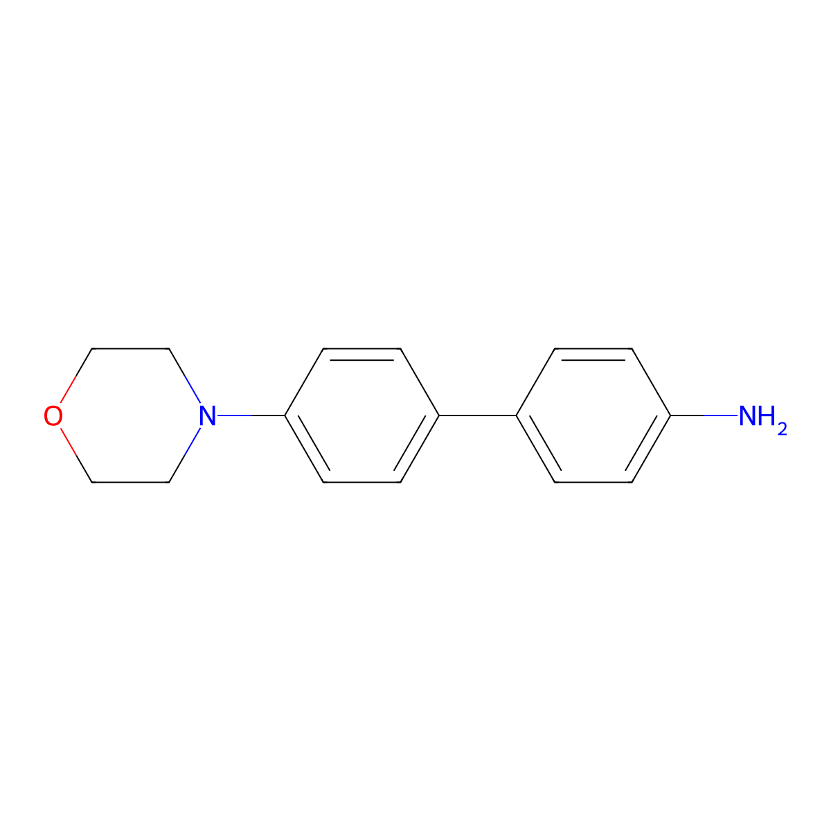 4'-Morpholino-[1,1'-biphenyl]-4-amine molecular structure, CAS 1335042-08-4