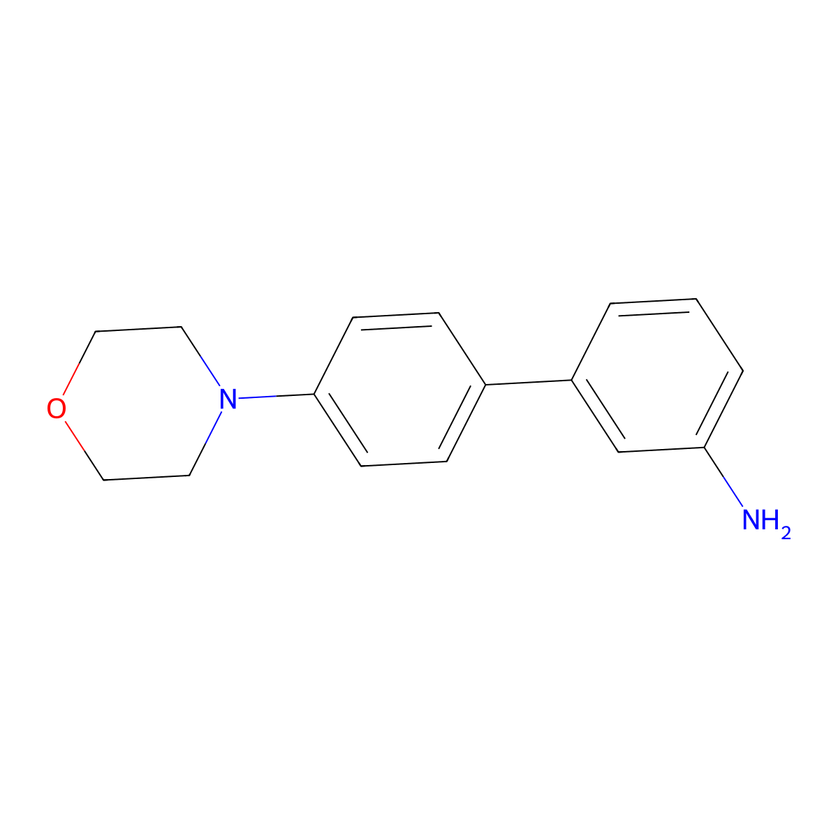 4'-(Morpholin-4-yl)[1,1'-biphenyl]-3-amine molecular structure, CAS 1335042-19-7