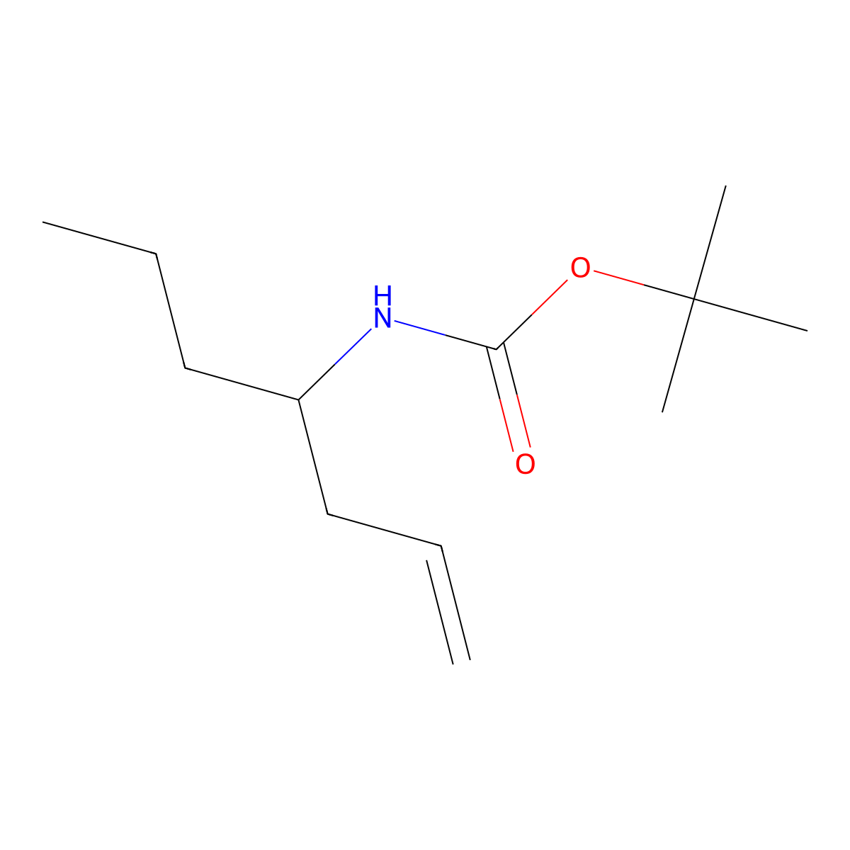 Tert-butyl hept-1-en-4-ylcarbamate molecular structure, CAS 1335042-33-5