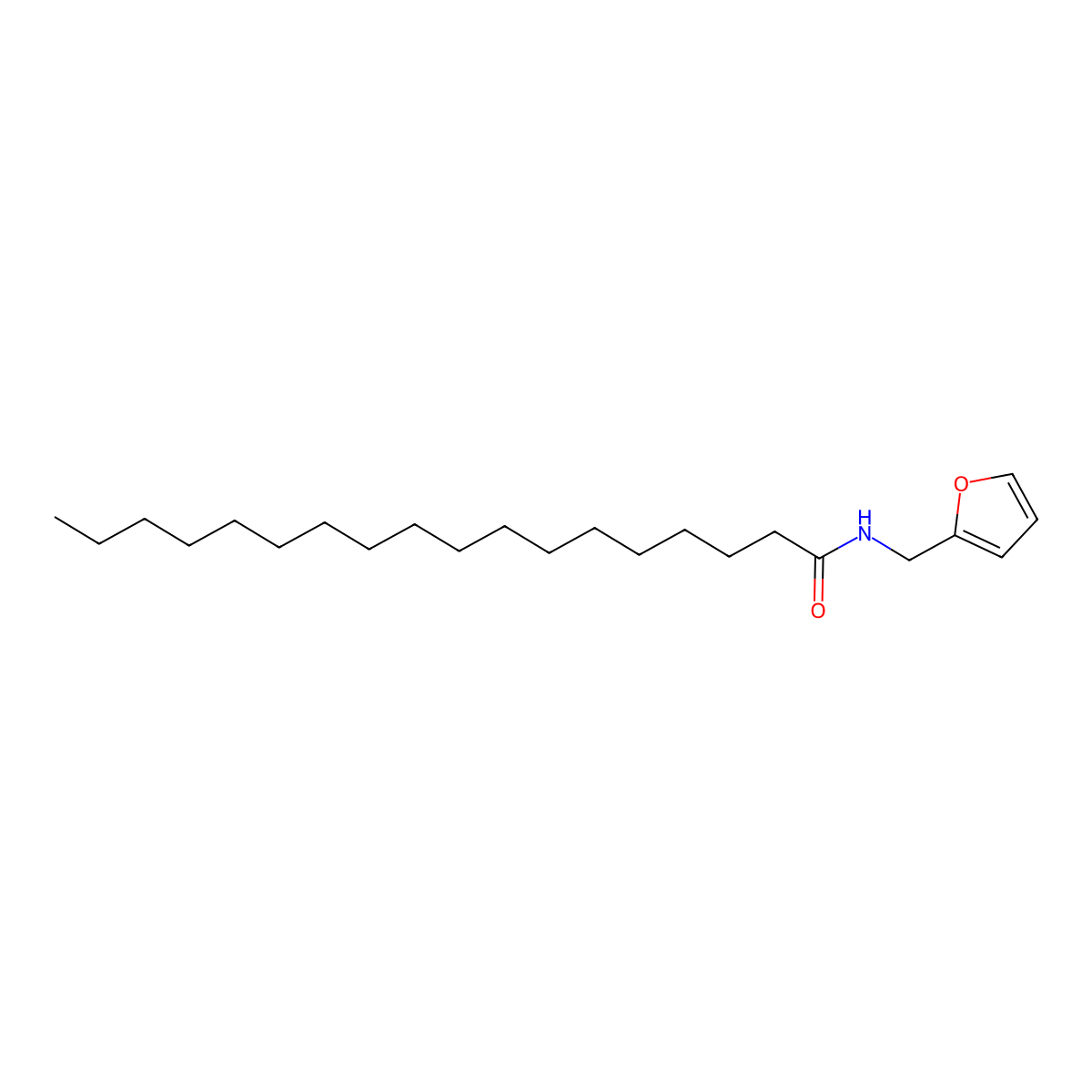 N-(furan-2-ylmethyl)octadecanamide molecular structure, CAS 1335042-38-0