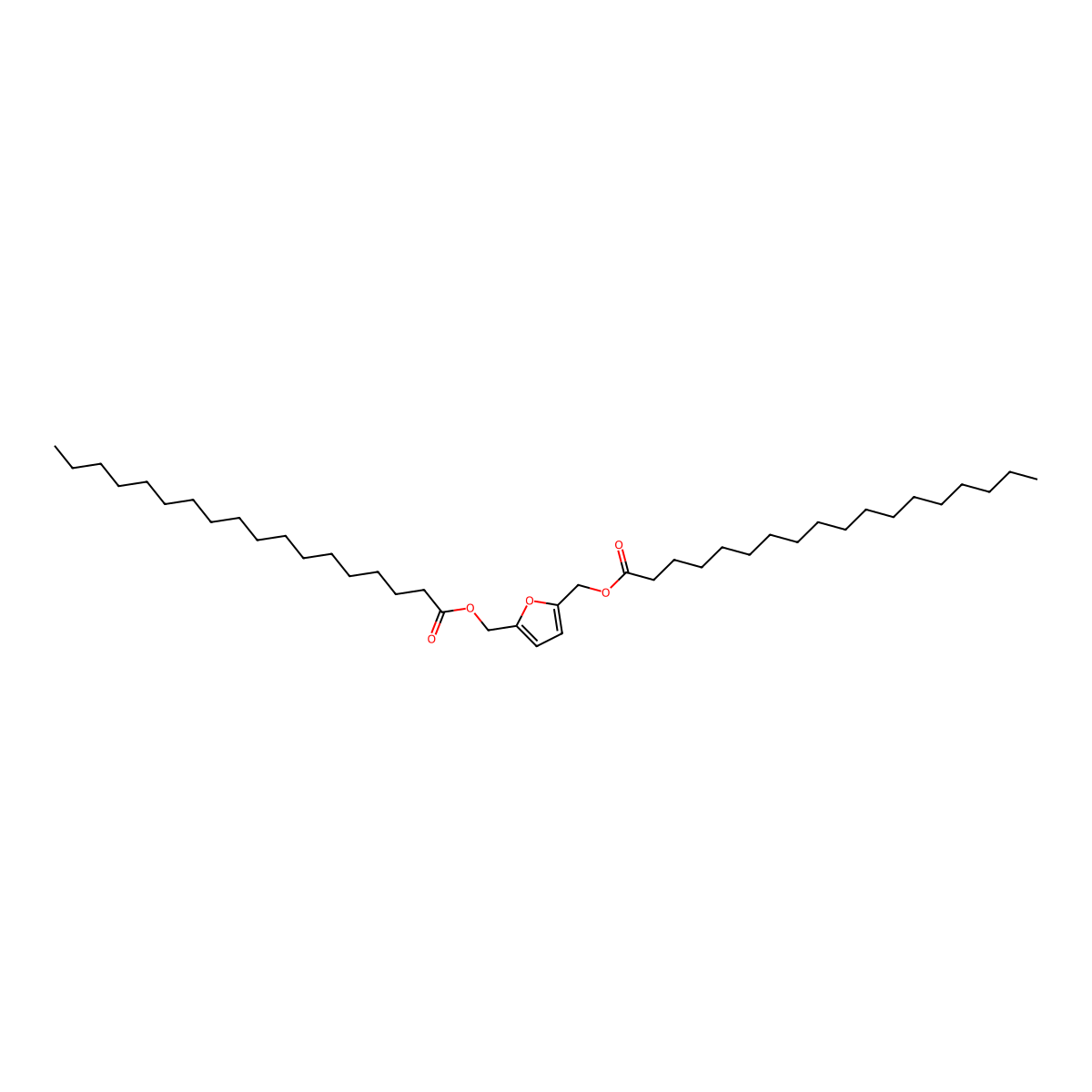 Bis-(1,5-hydroxymethylfuran)octa-decylester molecular structure, CAS 1335042-56-2