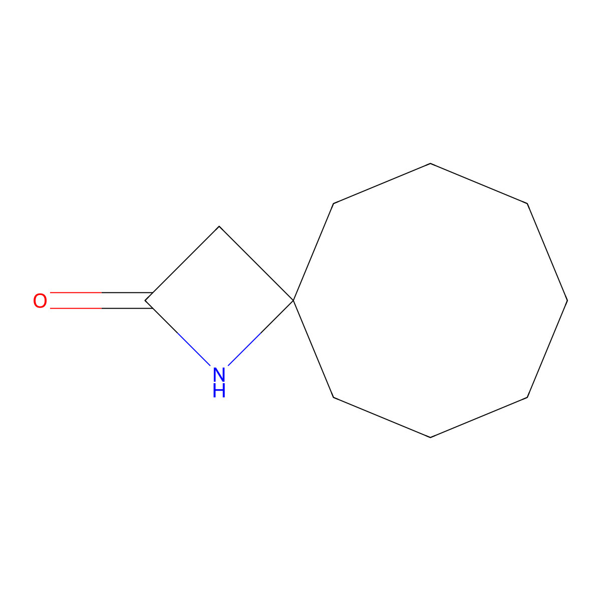 1-Azaspiro[3.7]undecan-2-one molecular structure, CAS 1335042-58-4