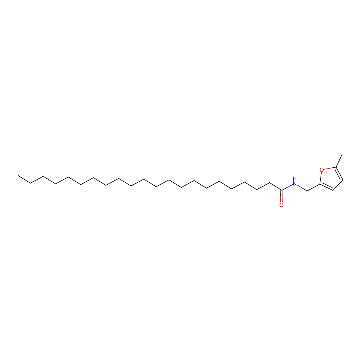 N-[(5-methylfuran-2-yl)methyl]docosanamide molecular structure, CAS 1335042-86-8
