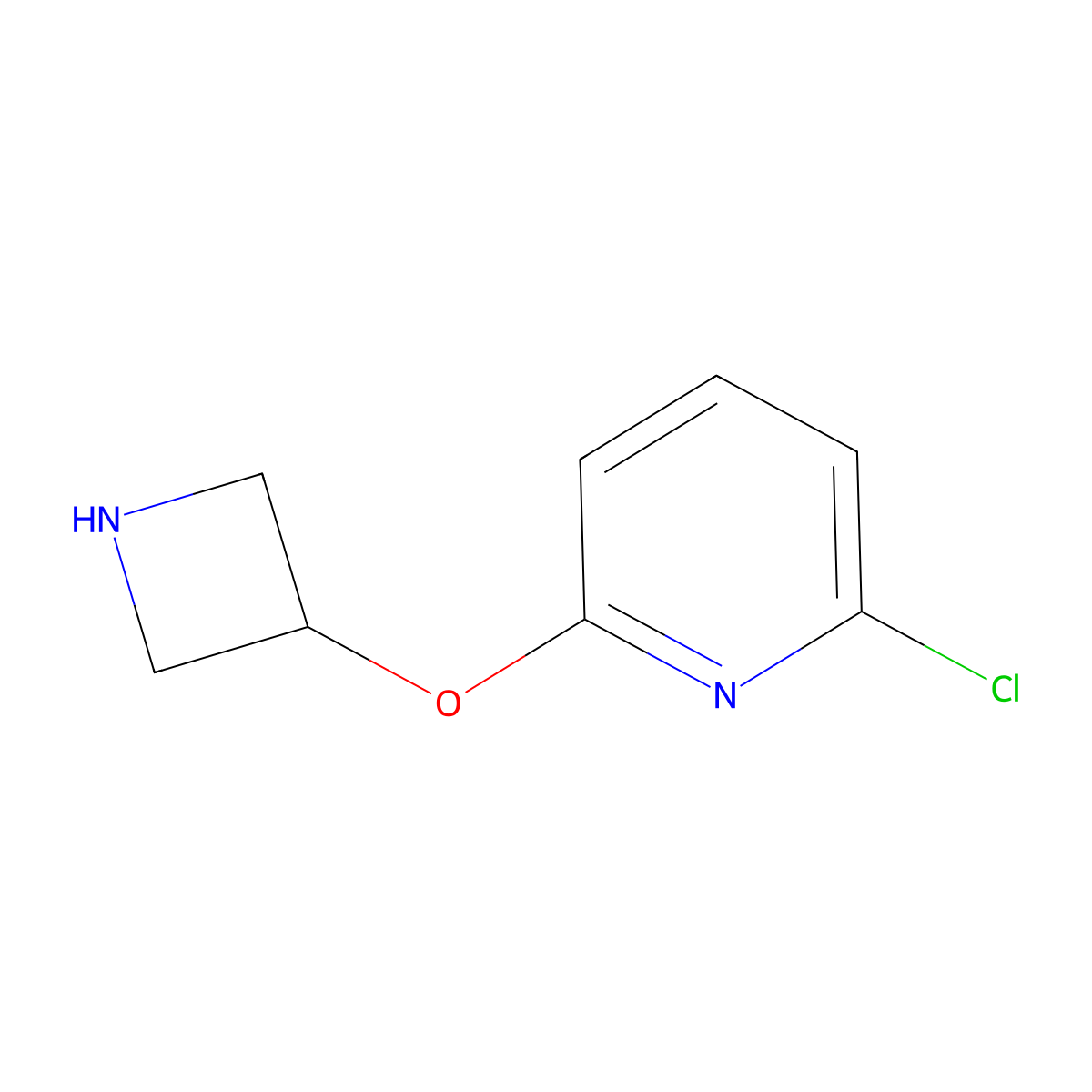 2-(Azetidin-3-yloxy)-6-chloropyridine molecular structure, CAS 1335049-12-1