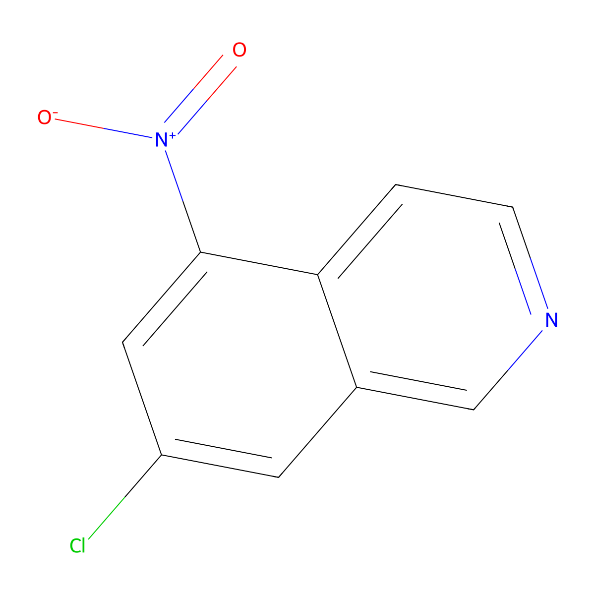7-Chloro-5-nitroisoquinoline molecular structure, CAS 1335050-24-2