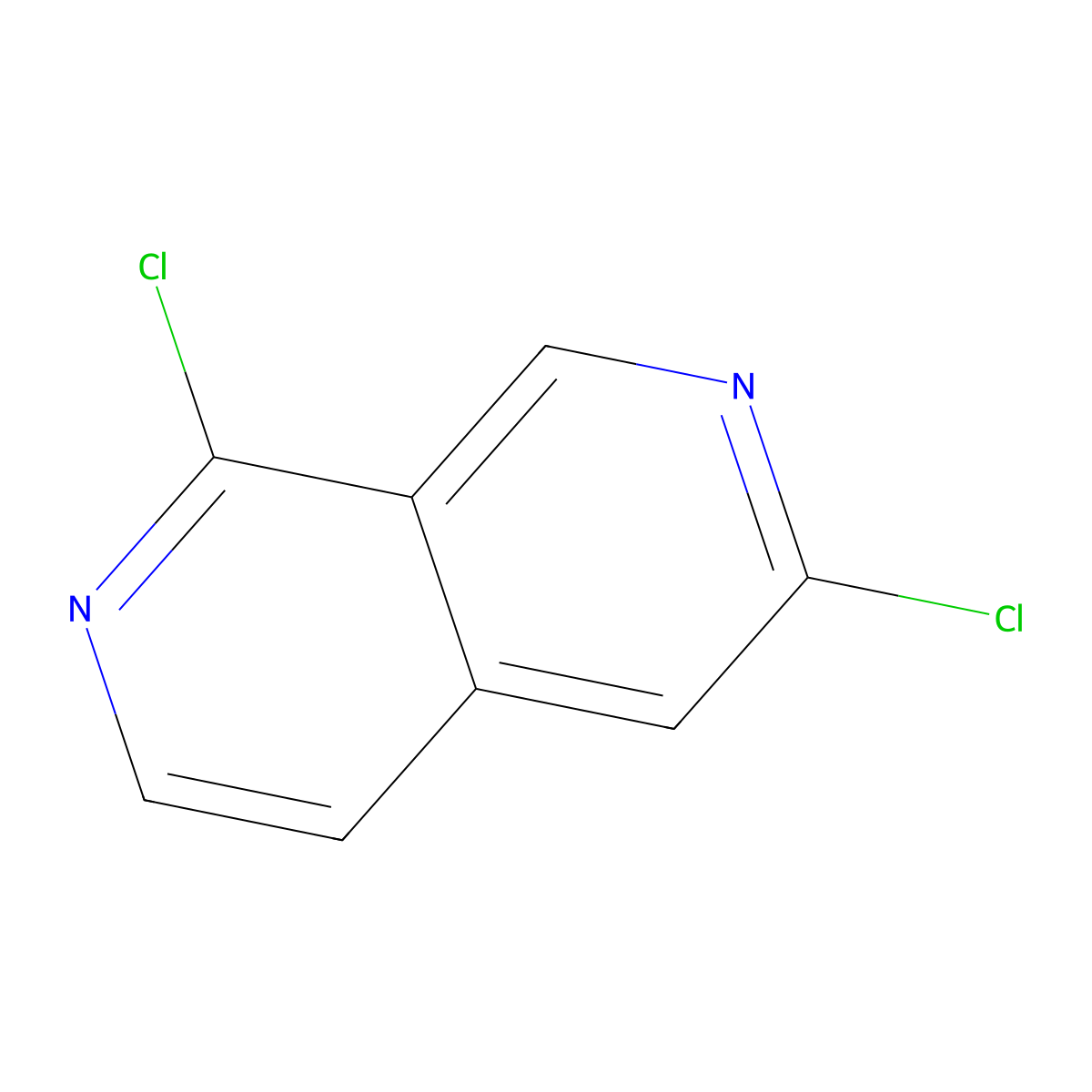 1,6-Dichloro-2,7-naphthyridine molecular structure, CAS 1335053-95-6