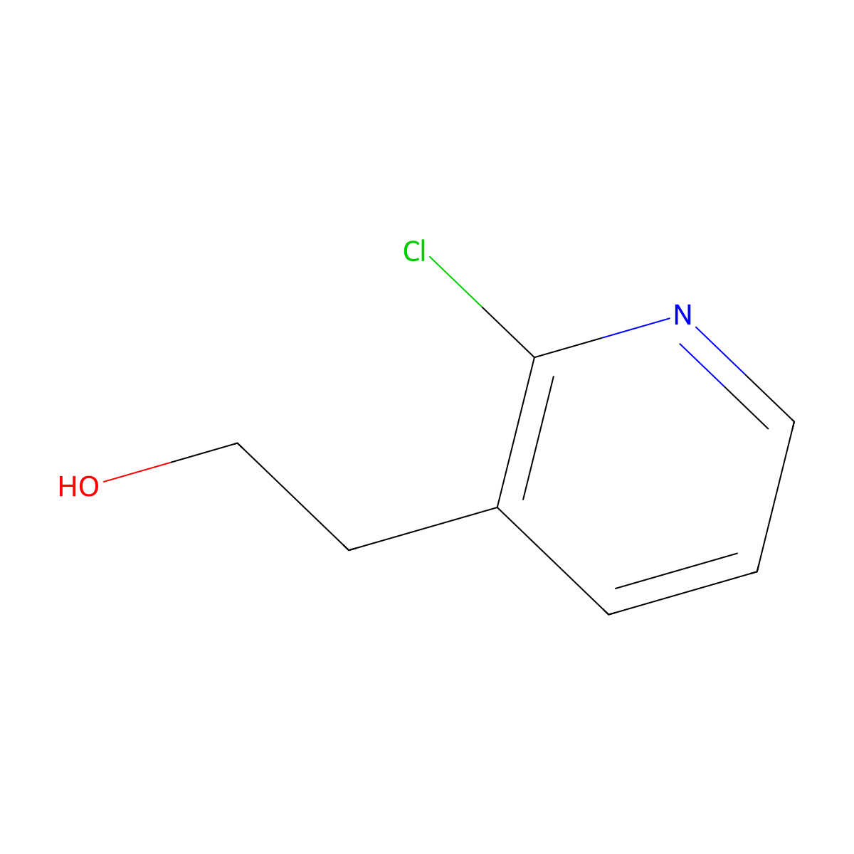 2-(2-Chloropyridin-3-yl)ethan-1-ol molecular structure, CAS 1335054-82-4