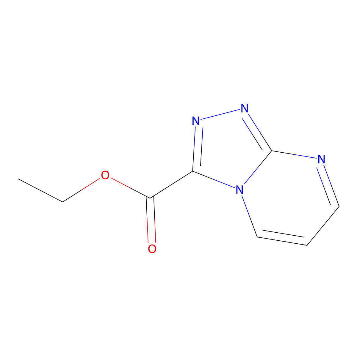 Ethyl [1,2,4]triazolo[4,3-a]pyrimidine-3-carboxylate molecular structure, CAS 1335055-70-3