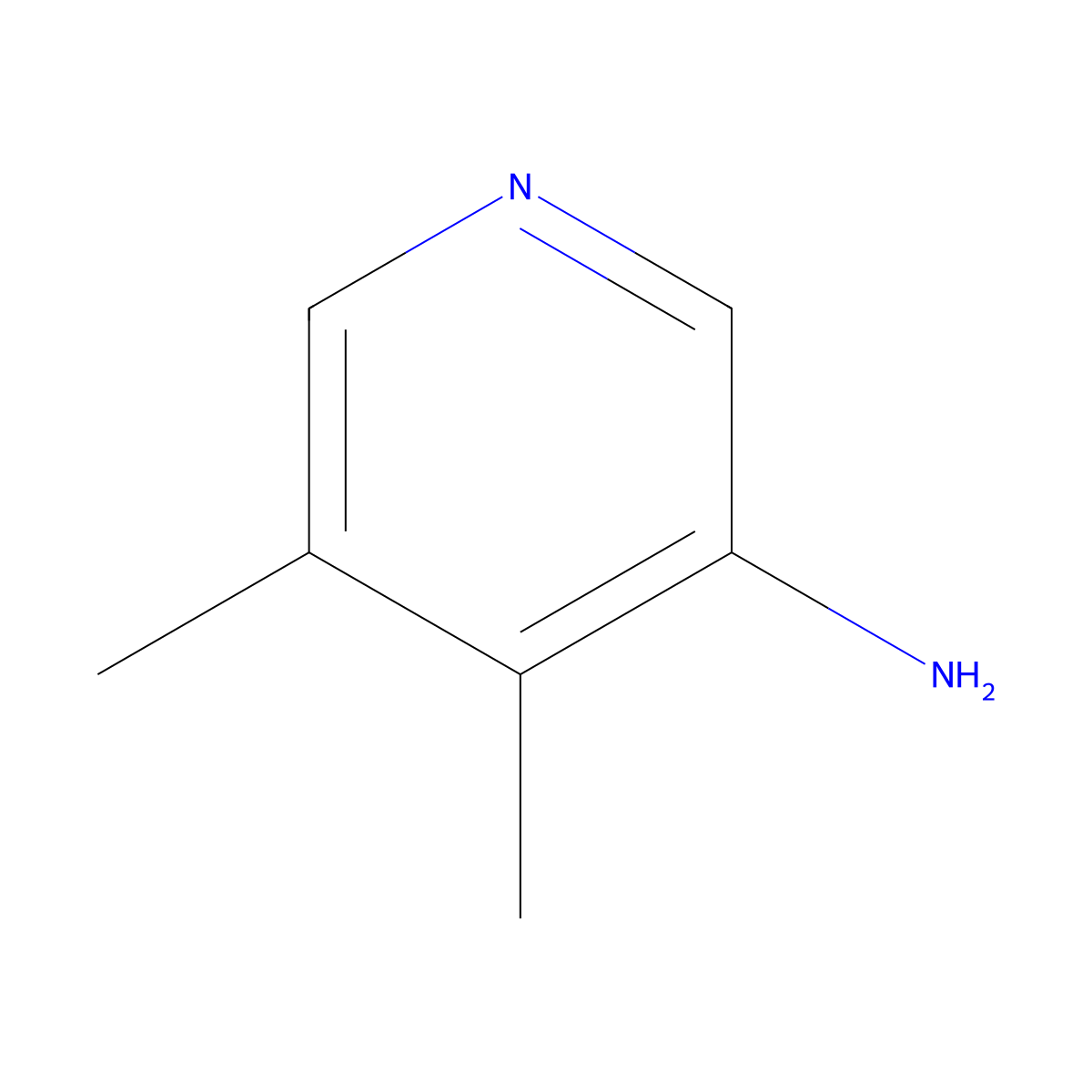4,5-Dimethylpyridin-3-amine molecular structure, CAS 1335056-01-3