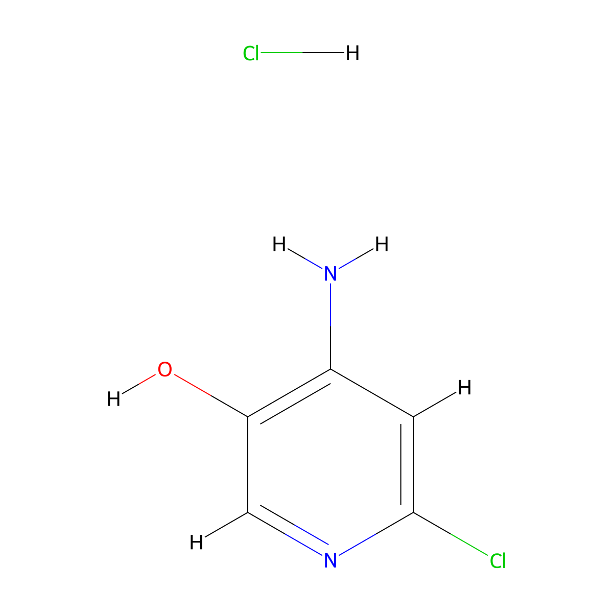 4-Amino-6-chloropyridin-3-ol hydrochloride molecular structure, CAS 1335058-37-1