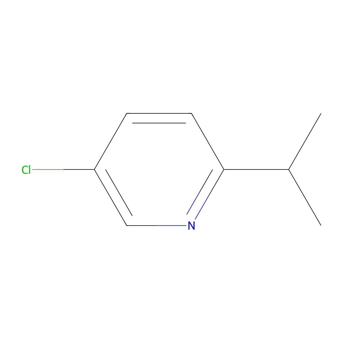 5-Chloro-2-isopropylpyridine molecular structure, CAS 1335058-55-3