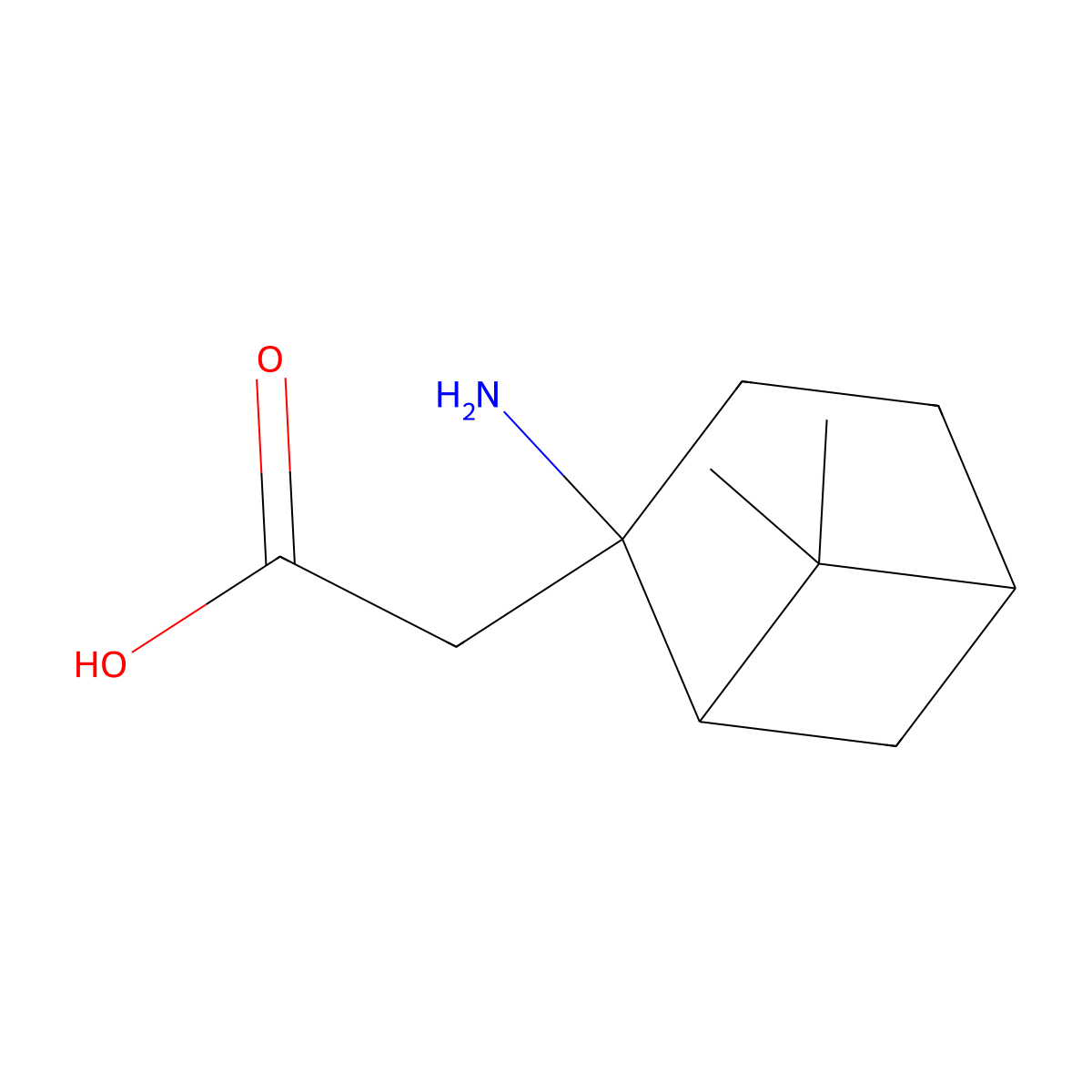 [(1R,2S,5S)-2-amino-6,6-dimethylbicyclo[3.1.1]hept-2-yl]acetic acid molecular structure, CAS 1335093-14-5