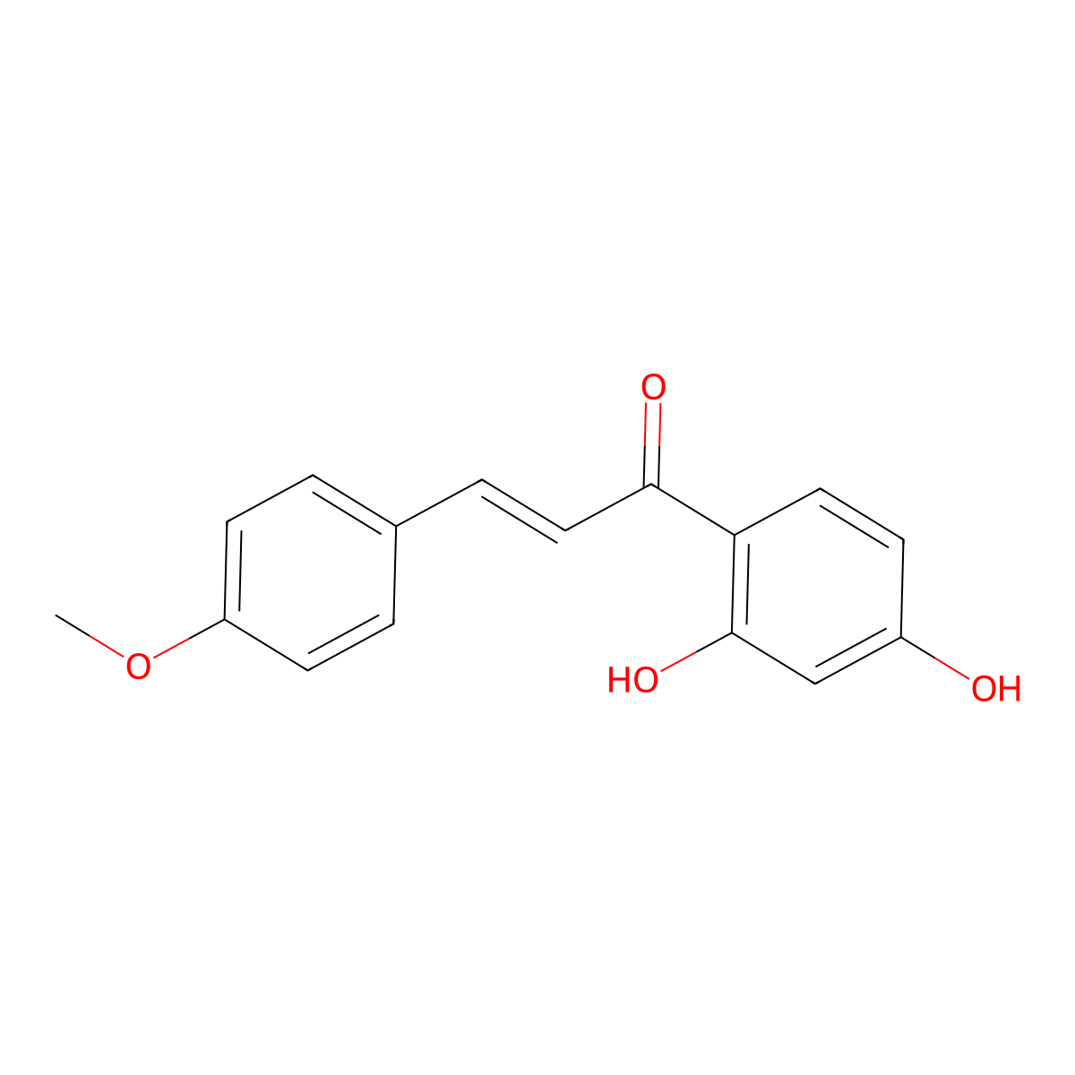 2',4'-Dihydroxy-4-methoxychalcone molecular structure, CAS 13351-10-5
