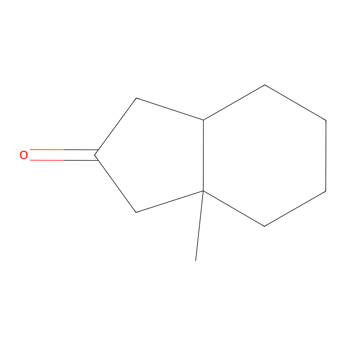 2H-Inden-2-one, octahydro-3a-methyl-, cis- molecular structure, CAS 13351-29-6