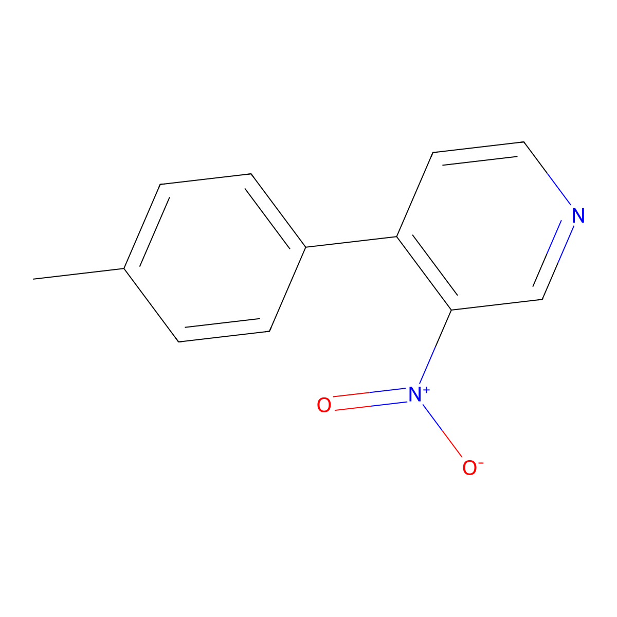 4-(4-Methylphenyl)-3-nitropyridine molecular structure, CAS 1335110-48-9