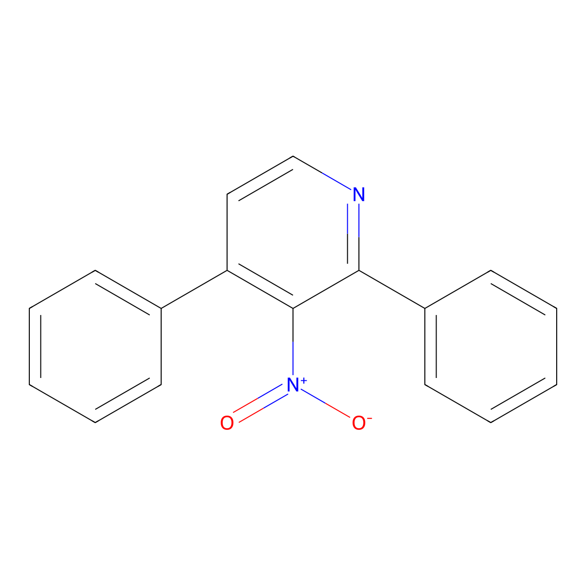 3-Nitro-2,4-diphenylpyridine molecular structure, CAS 1335110-51-4