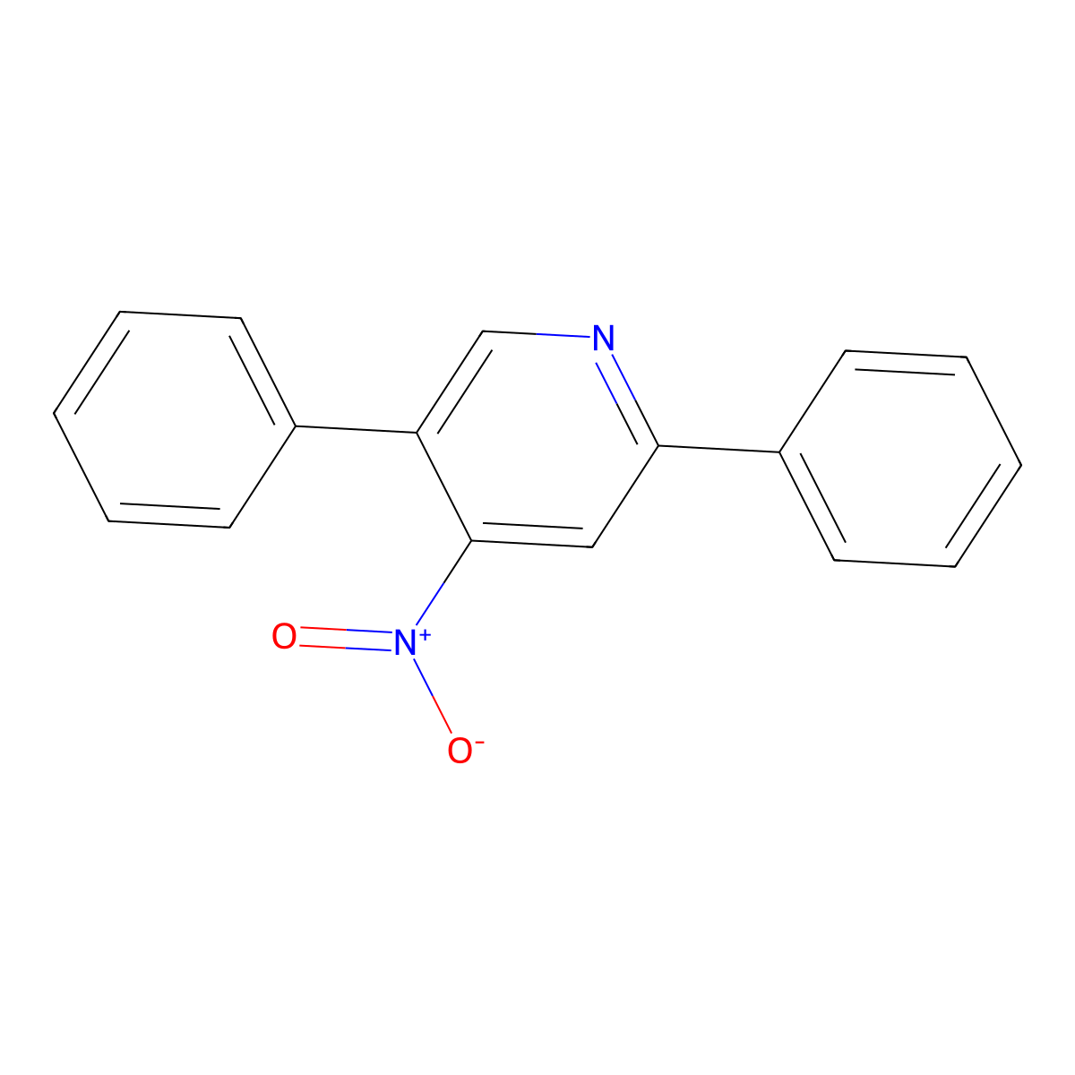 4-Nitro-2,5-diphenylpyridine molecular structure, CAS 1335110-53-6