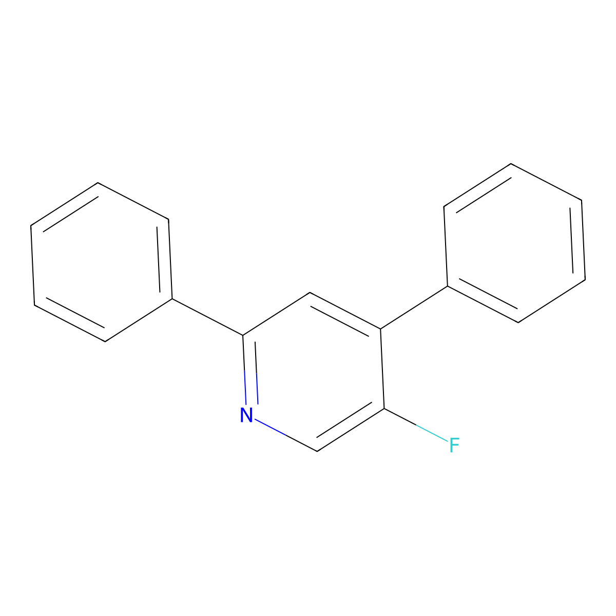 5-Fluoro-2,4-diphenylpyridine molecular structure, CAS 1335110-57-0