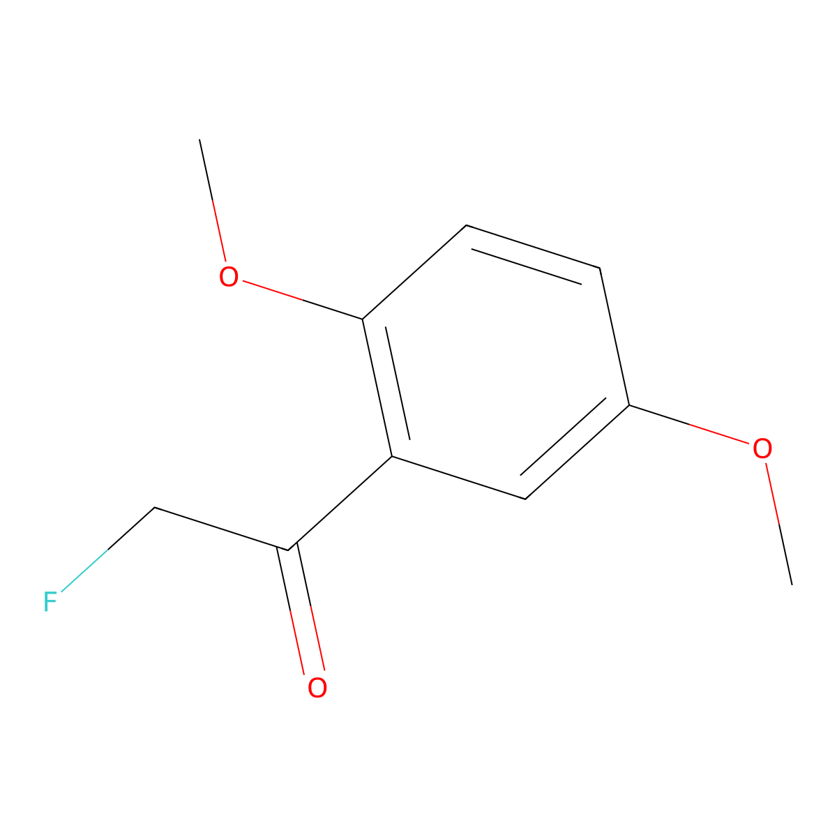 1-(2,5-Dimethoxyphenyl)-2-fluoroethanone molecular structure, CAS 1335113-23-9