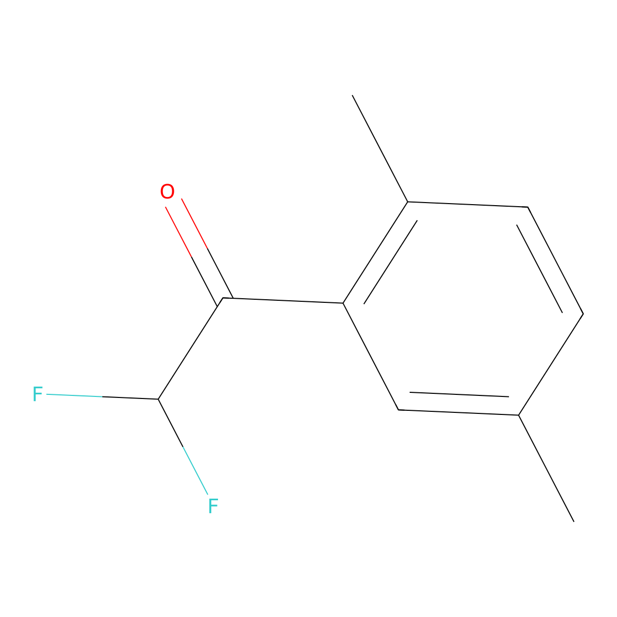 1-(2,5-Dimethylphenyl)-2,2-difluoroethanone molecular structure, CAS 1335113-26-2