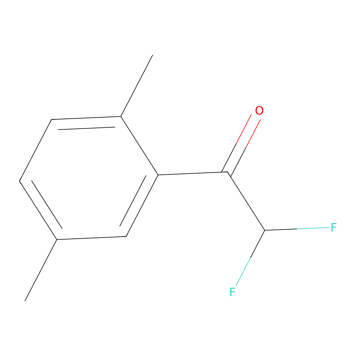 1-(2,5-Dimethylphenyl)-2,2-difluoroethanone molecular structure, CAS 1335113-26-2