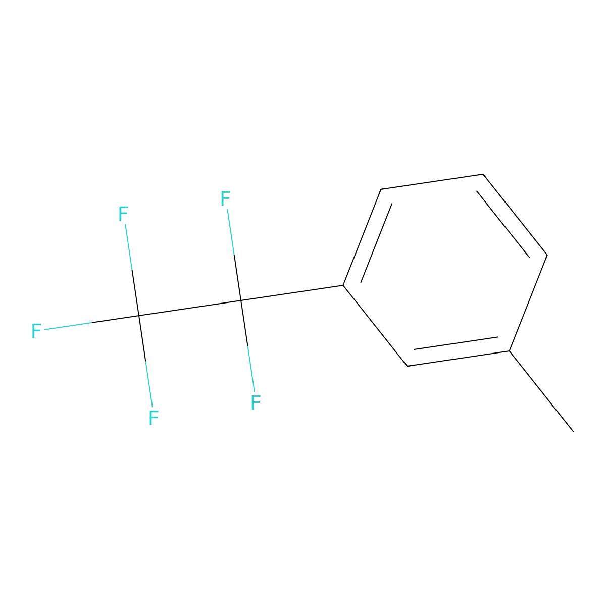 1-Methyl-3-(pentafluoroethyl)benzene molecular structure, CAS 133512-63-7