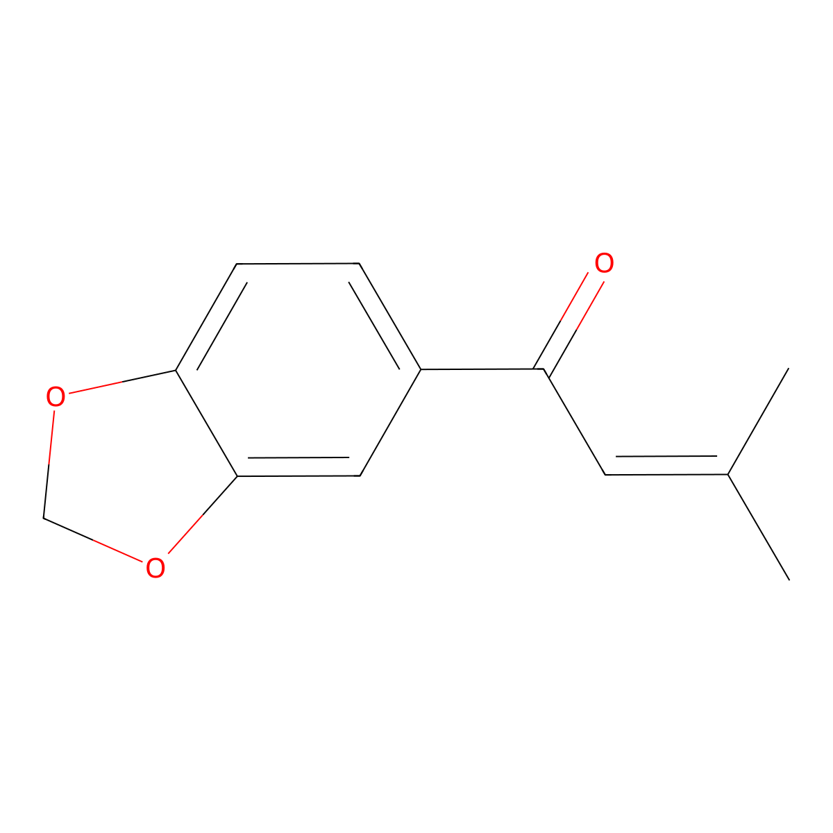 1-(1,3-BenZodioxol-5-yl)-3-methyl-2-buten-1-one molecular structure, CAS 1335128-72-7