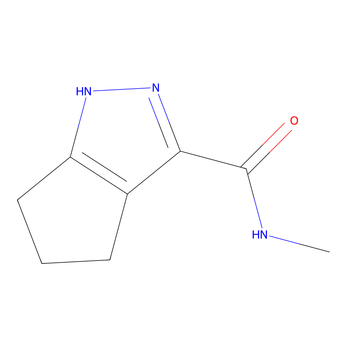 N-methyl-1H,4H,5H,6H-cyclopenta[c]pyrazole-3-carboxamide molecular structure, CAS 1335131-21-9