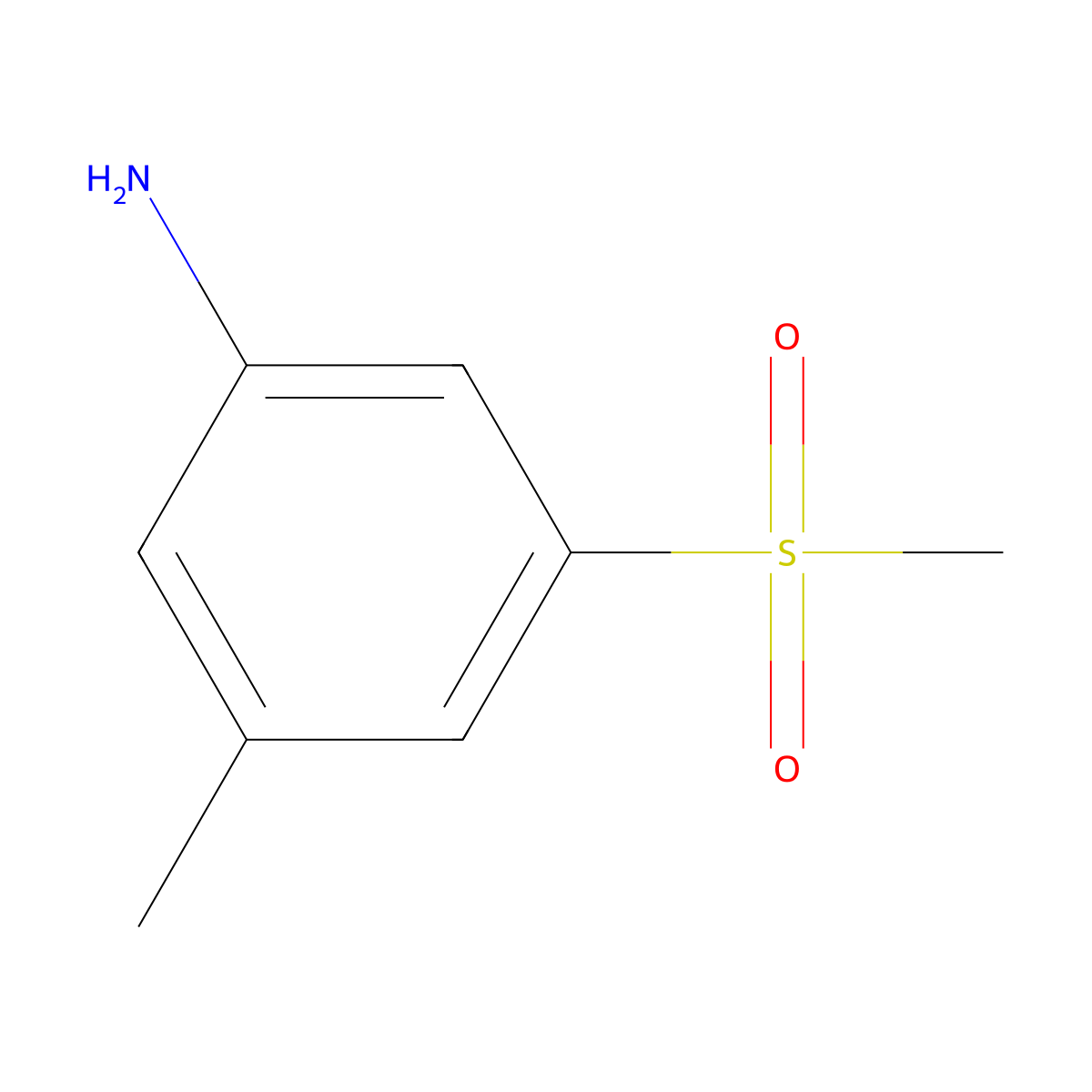 3-Methanesulfonyl-5-methylaniline molecular structure, CAS 1335140-36-7