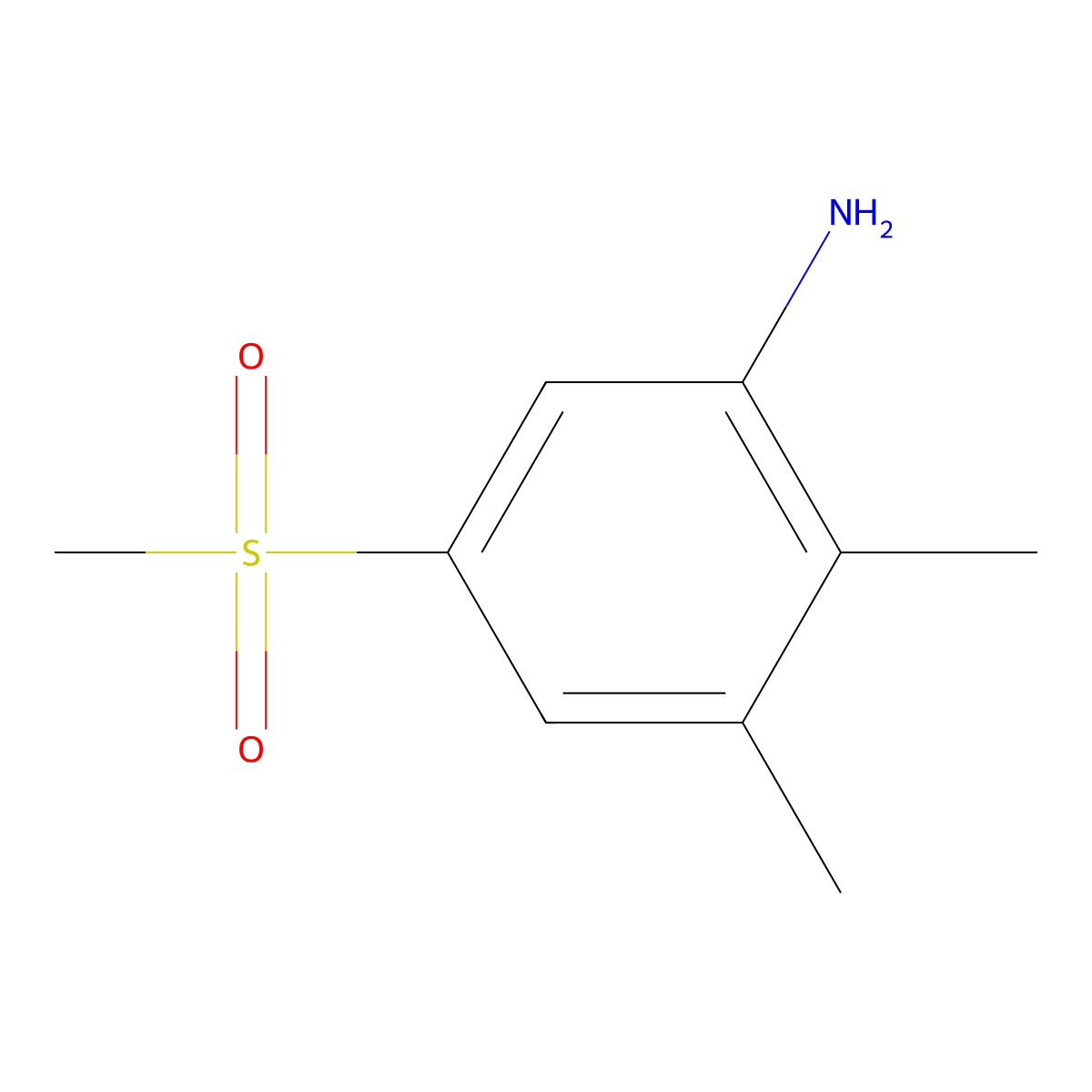 5-Methanesulfonyl-2,3-dimethylaniline molecular structure, CAS 1335140-62-9