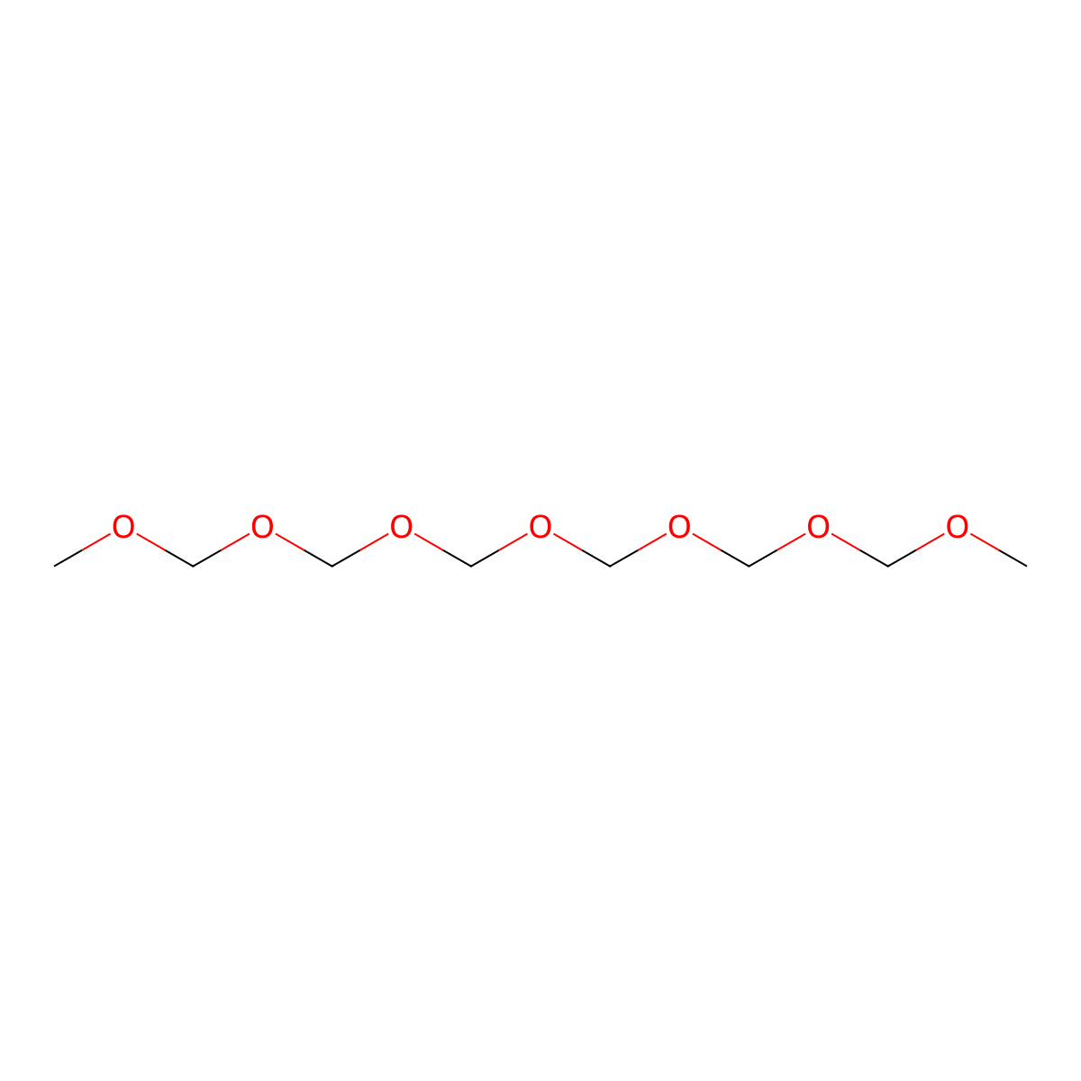 2,4,6,8,10,12,14-Heptaoxapentadecane molecular structure, CAS 13352-77-7