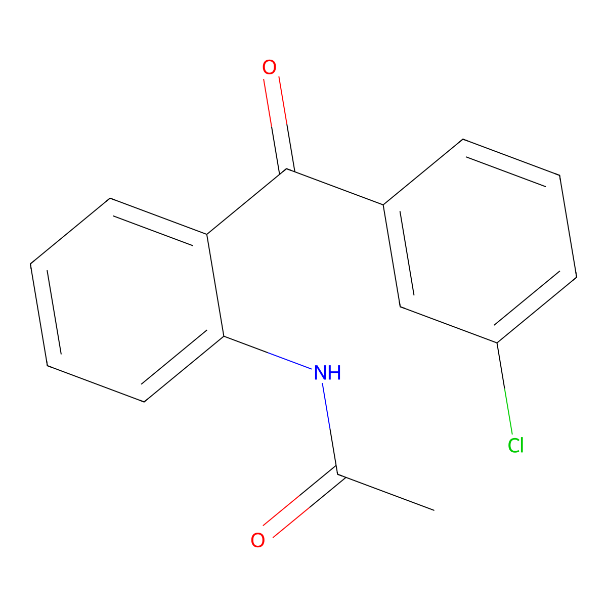 N-(2-(3-Chlorobenzoyl)phenyl)acetamide molecular structure, CAS 1335211-11-4