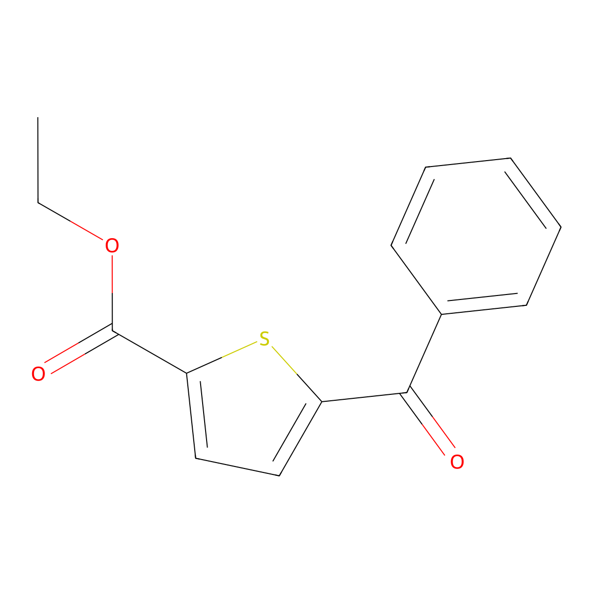 Ethyl 5-benzoylthiophene-2-carboxylate molecular structure, CAS 1335212-85-5