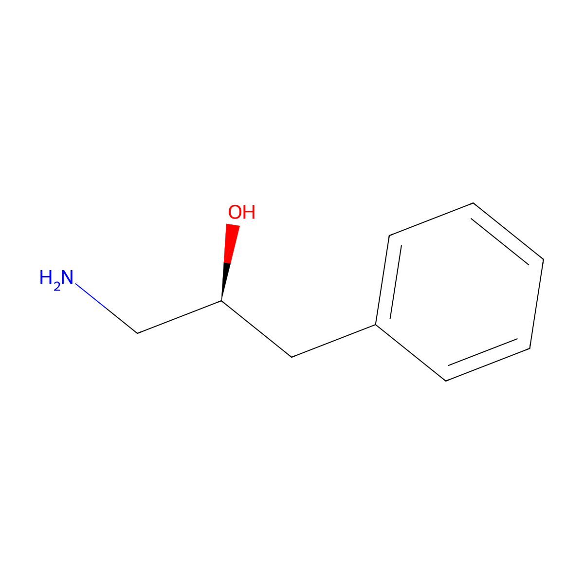 (2S)-1-amino-3-phenylpropan-2-ol molecular structure, CAS 133522-38-0