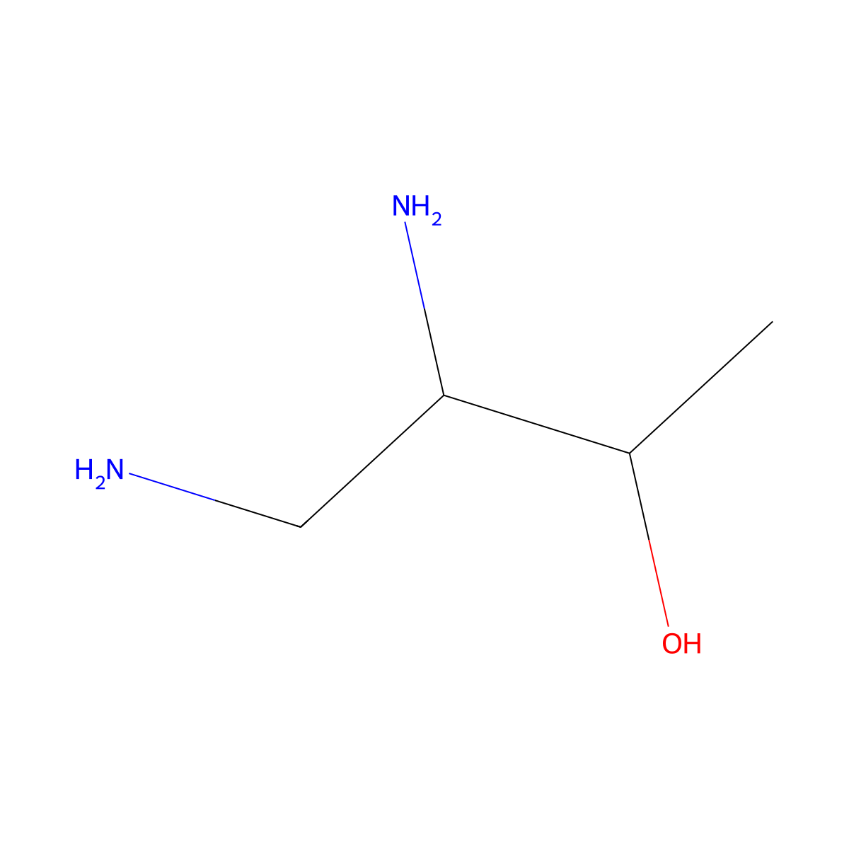 (2R,3R)-3,4-diaminobutan-2-ol molecular structure, CAS 1335234-12-2