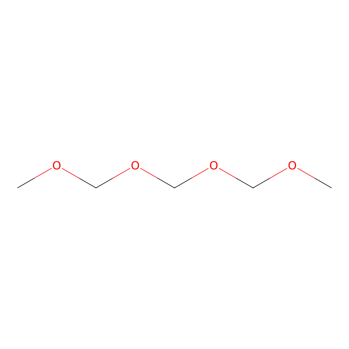 2,4,6,8-Tetraoxanonane molecular structure, CAS 13353-03-2