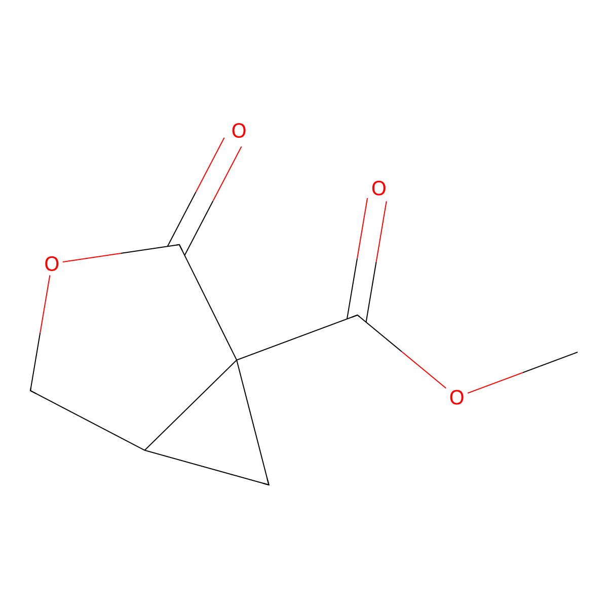 Methyl 2-oxo-3-oxabicyclo[3.1.0]hexane-1-carboxylate molecular structure, CAS 13353-12-3