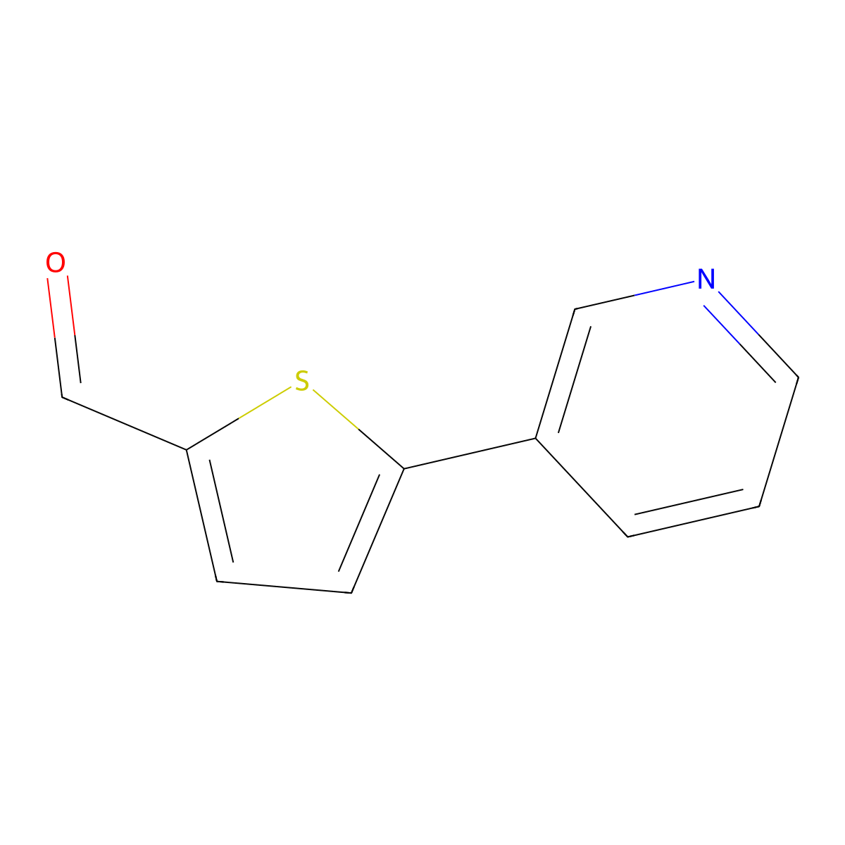 5-(Pyridin-3-yl)thiophene-2-carbaldehyde molecular structure, CAS 133531-43-8