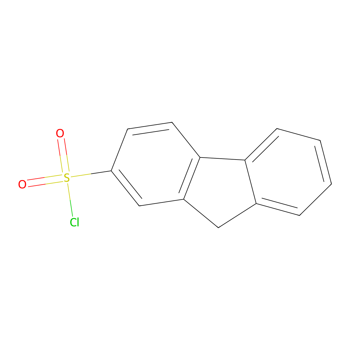 9H-Fluorene-2-sulfonyl chloride molecular structure, CAS 13354-17-1
