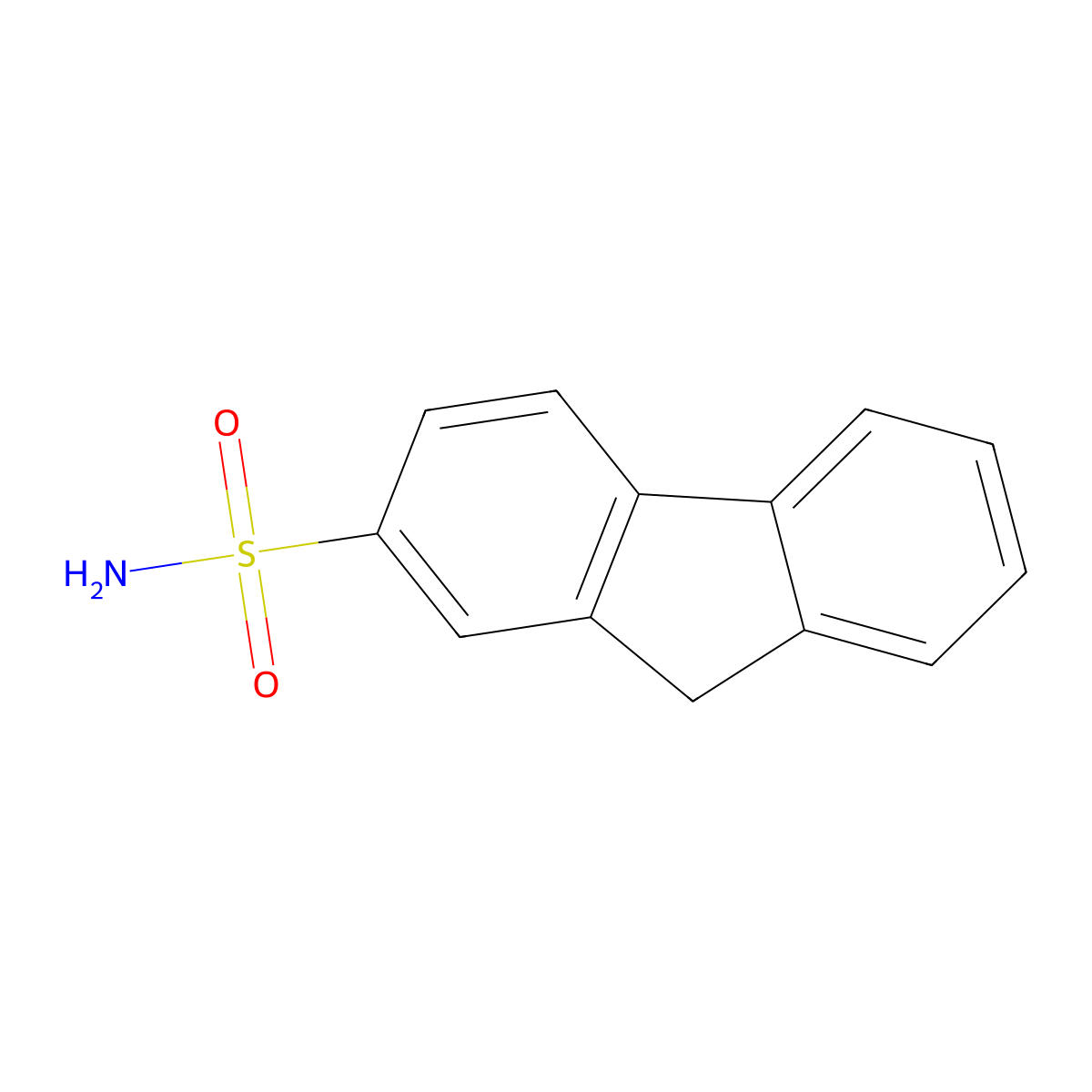 9H-fluorene-2-sulfonamide molecular structure, CAS 13354-22-8