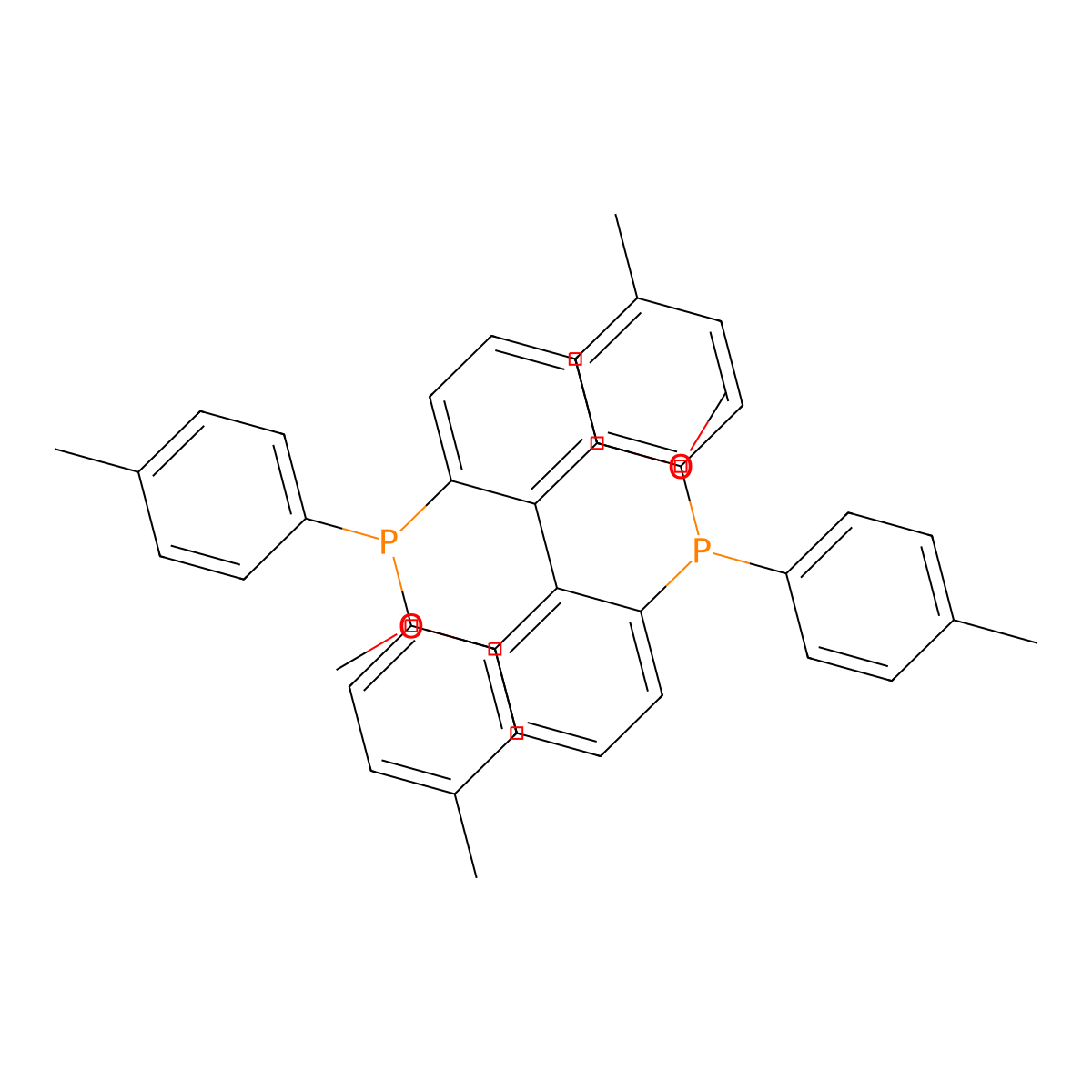 (S)-(-)-2,2'-Bis(di-p-tolylphosphino)-6,6'-dimethoxy-1,1'-biphenyl molecular structure, CAS 133545-25-2